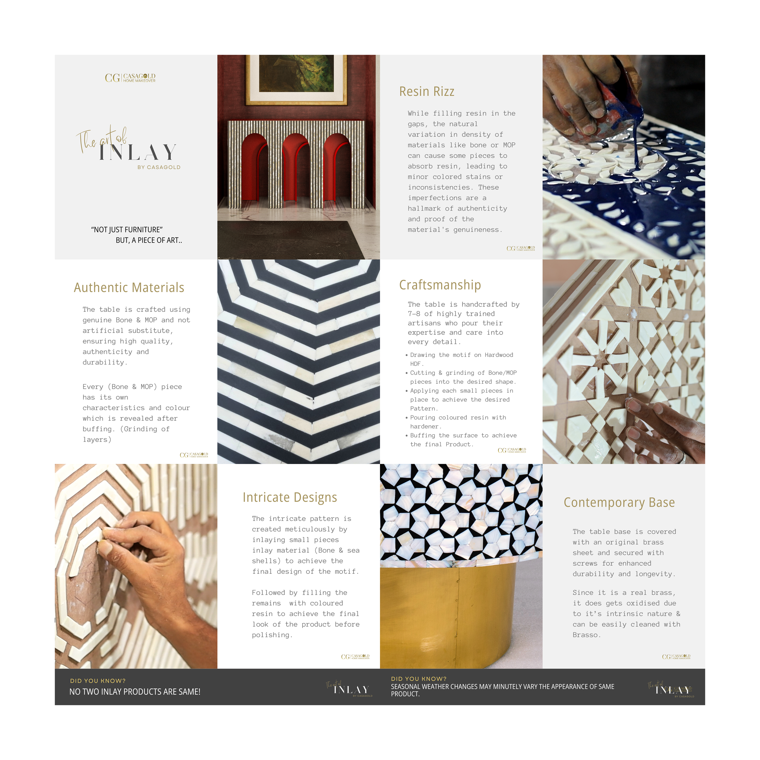 Inlay Media Console - Ikat