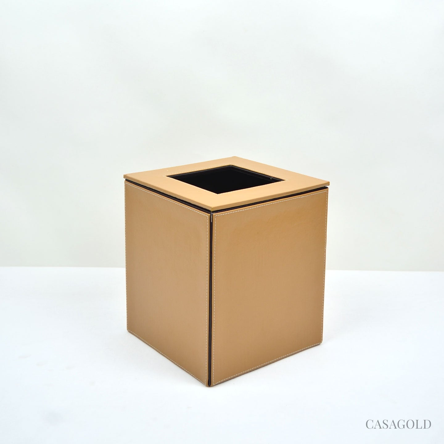 Leather Dustbin for Rustic and Luxury Interiors	