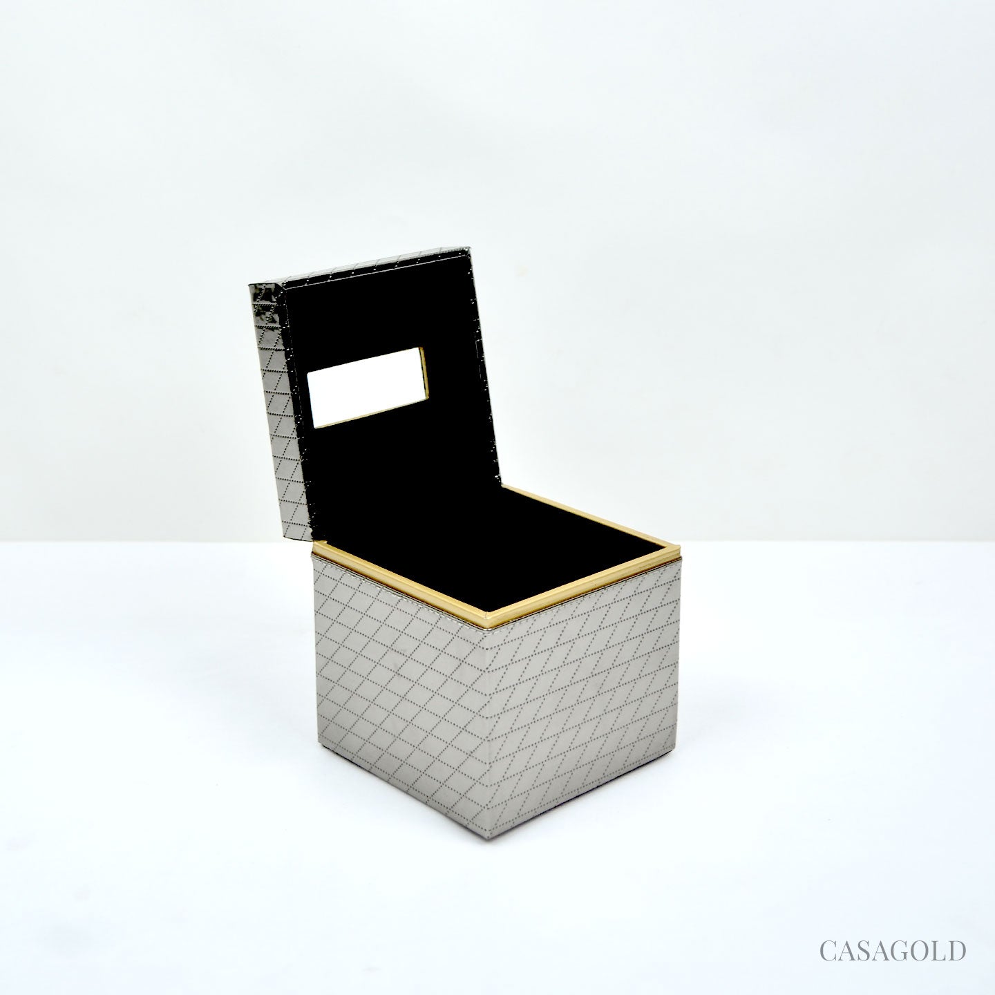 Luxe Grey and Gold Bathroom Accessories Set	