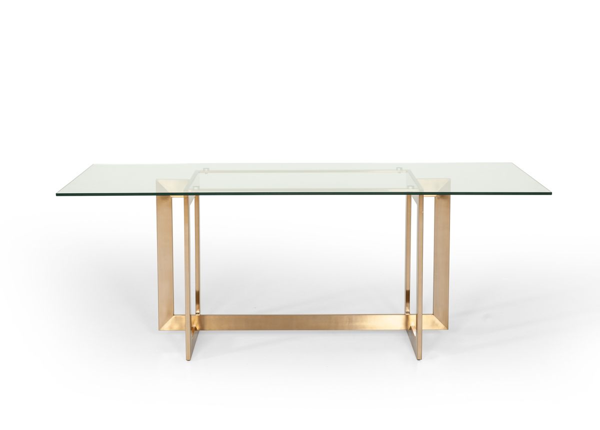 Luxe White Glossy Dining Table	