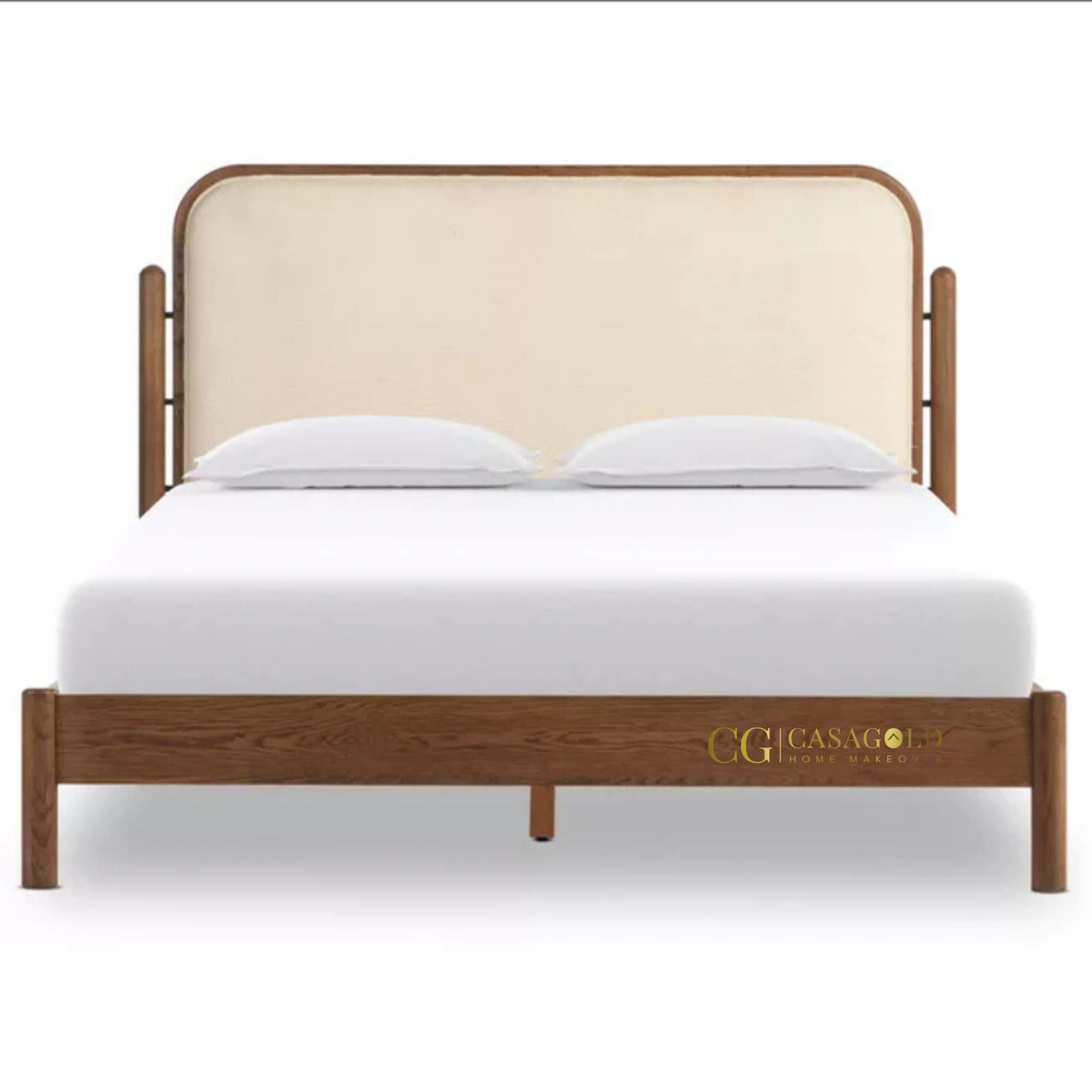Luxury Solid Wood Bed for Elegant Bedrooms

