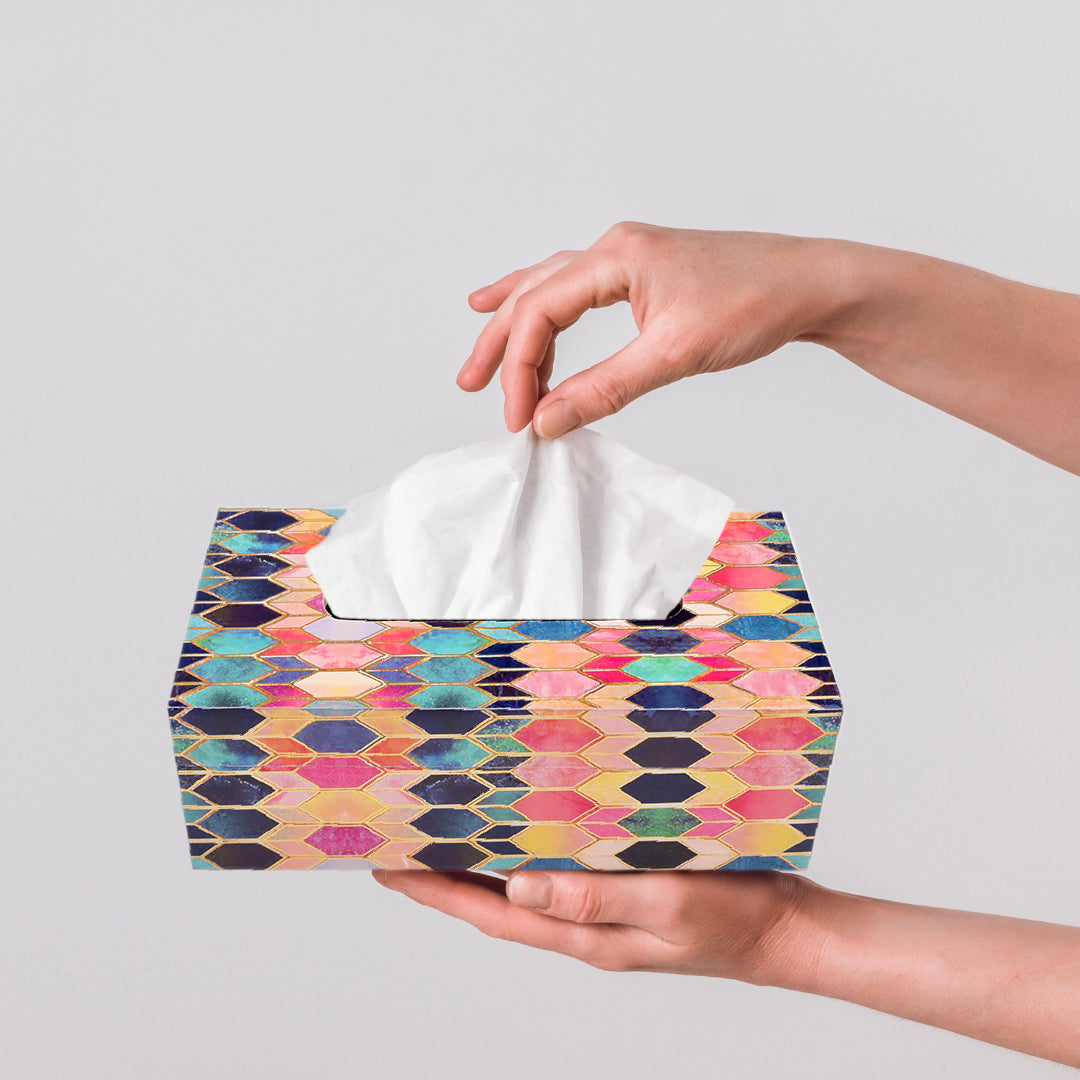 Luxury tissue box ideal for hotels and suites
