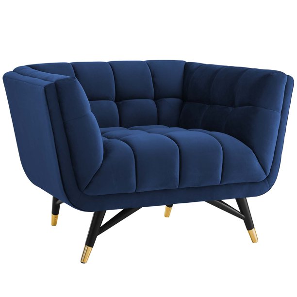 Luxury velvet accent chair for living room decor
