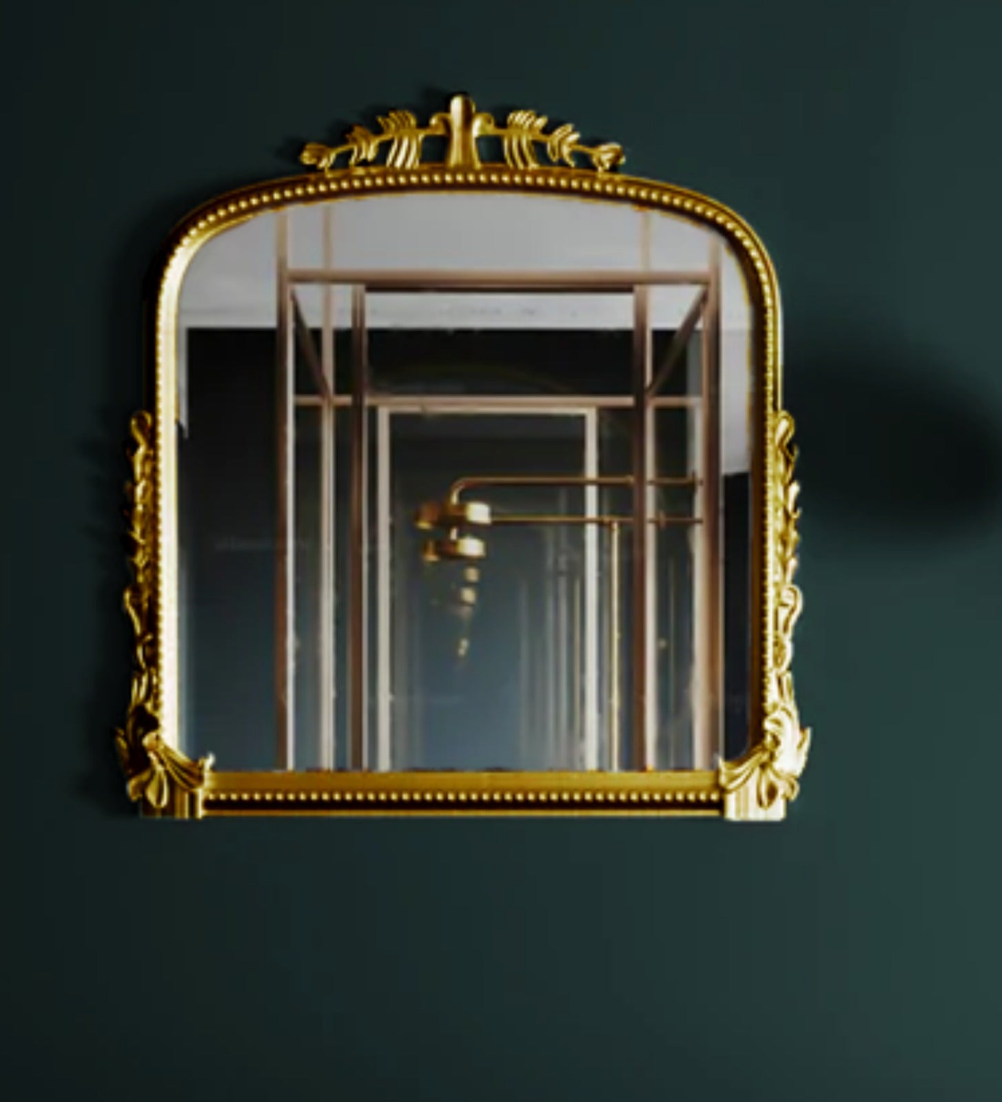 Minimalist-style small vintage glass mirror for modern spaces