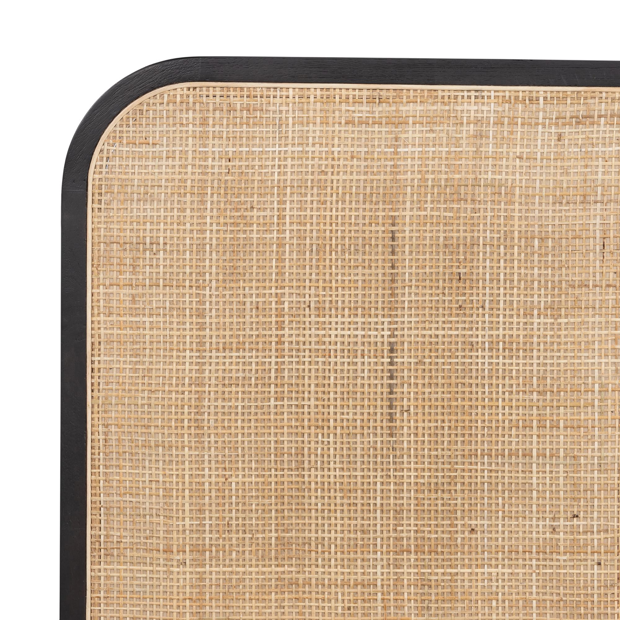 Minimalist wings bed with plush, soft headboard