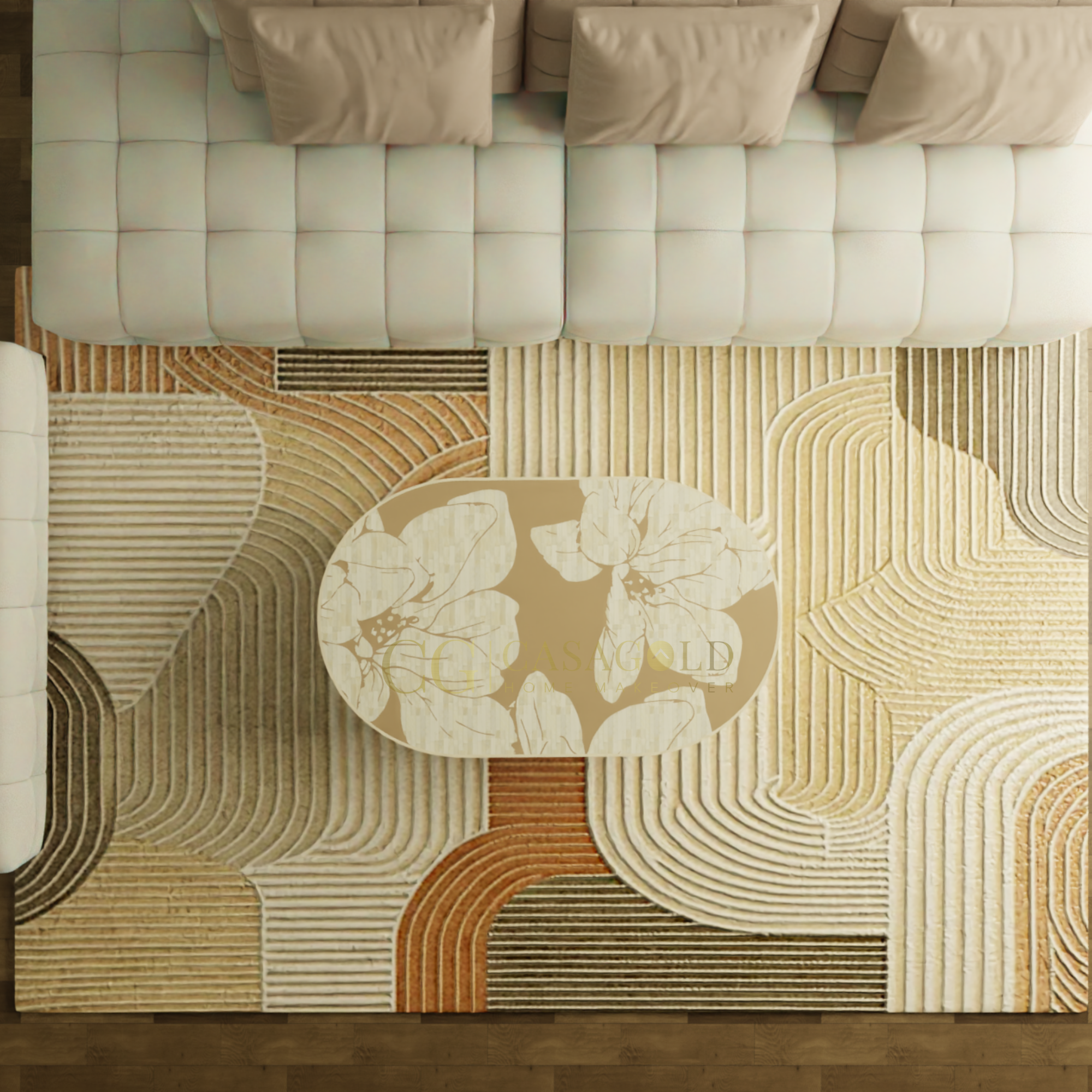 Modern Bone Inlay Coffee Table for Urban Interiors
