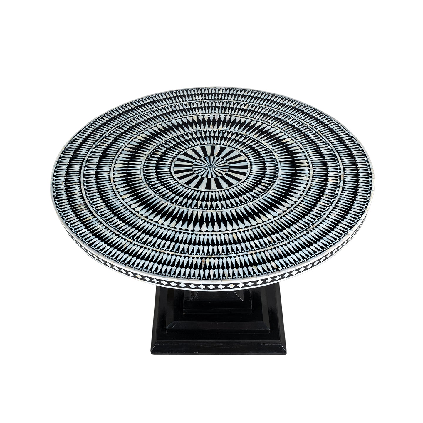 Modern Design Round Coffee Table with Inlay
