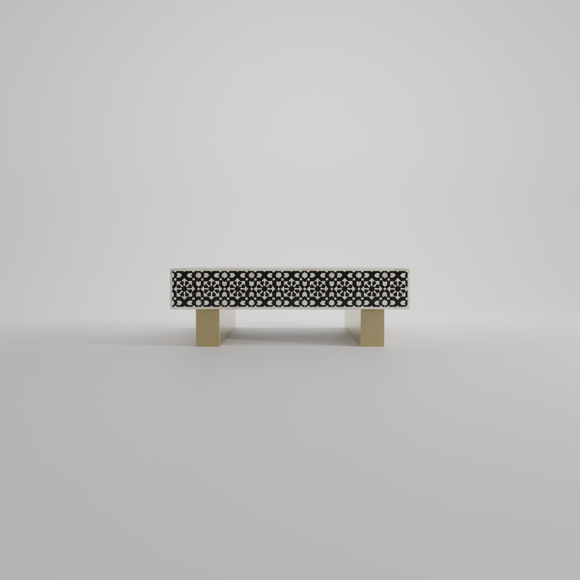 coffee table square big with golden base