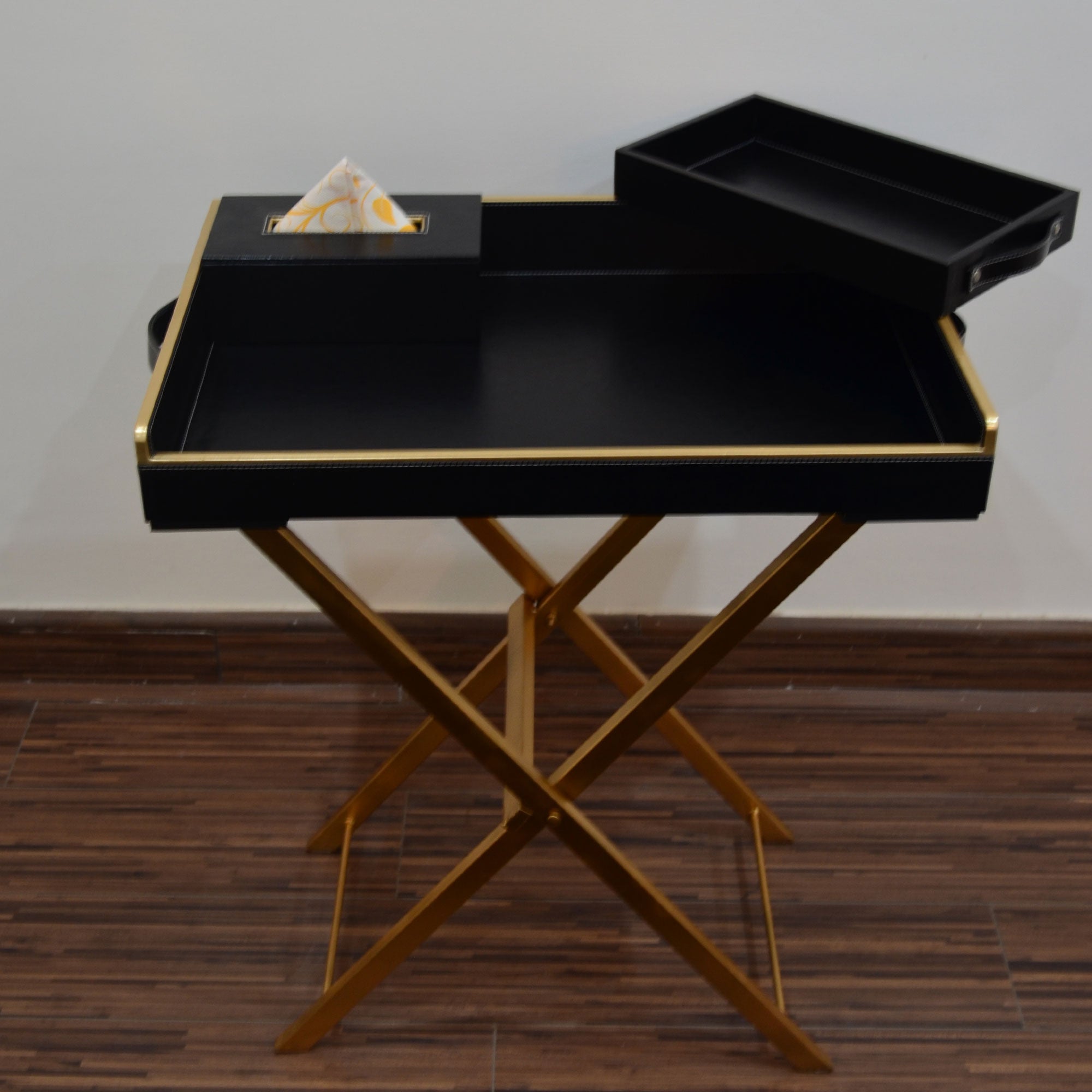 Versatile butler tray for serving, storage, or decor