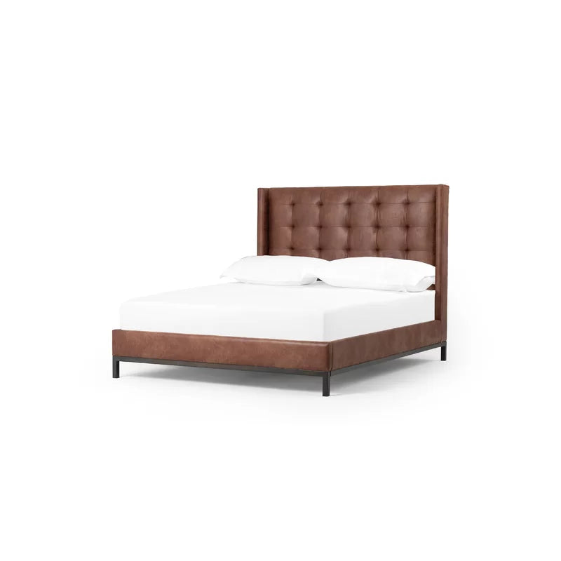 Newhall Leather Upholstered Bed