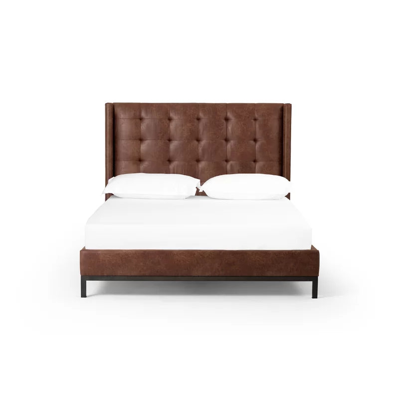 Newhall Leather Upholstered Bed