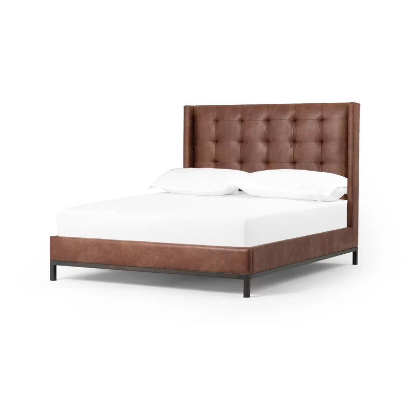 Newhall Leather Upholstered Bed