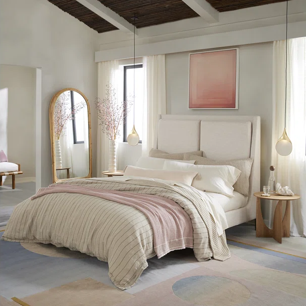 Stylish wings bed perfect for the master bedroom