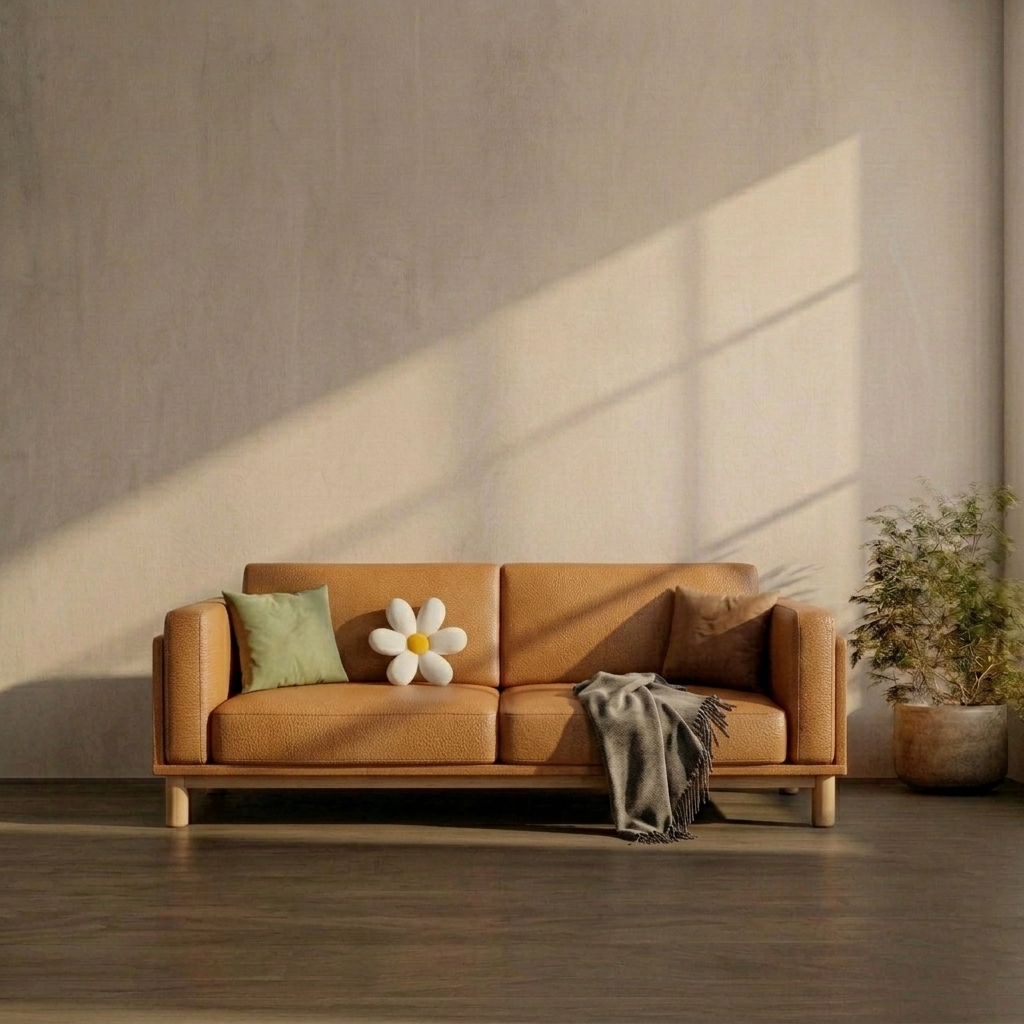 Premium Scandinavian cane sofa by CasaGold for modern homes