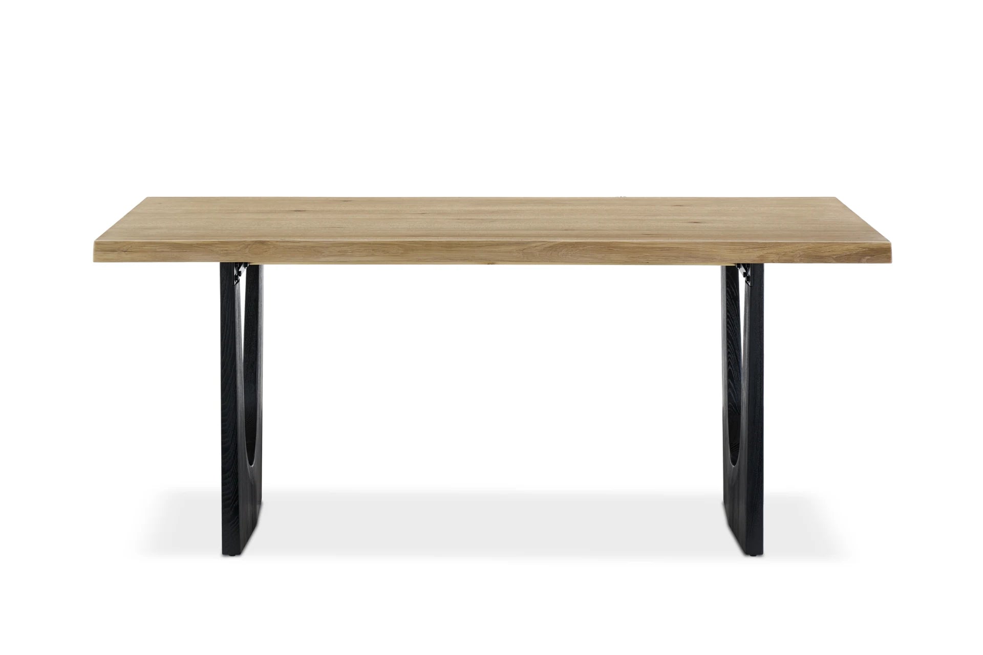 Square Oak Dining Table with a Natural Finish for Rustic Elegance
