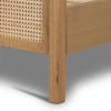 Libra Teak Wood Rattan Bed