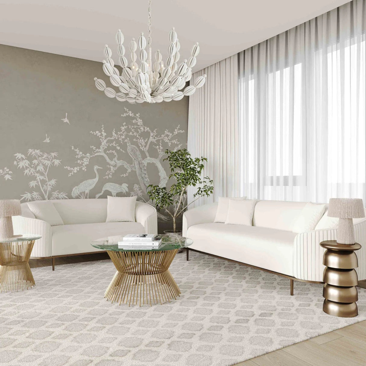 "Vintage-inspired velvet two-seater sofa with a timeless look"
