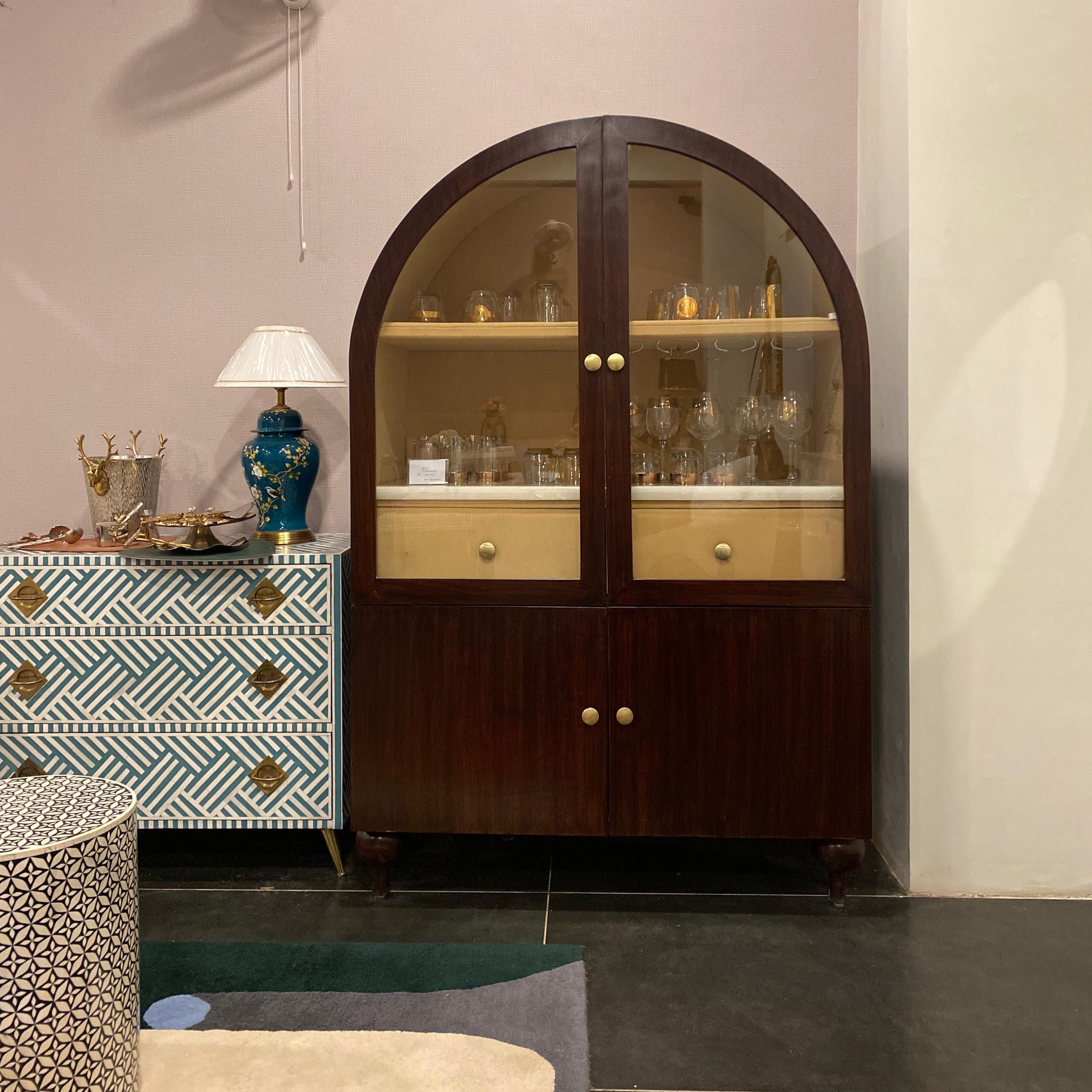 Arched Elegance Bar Storage