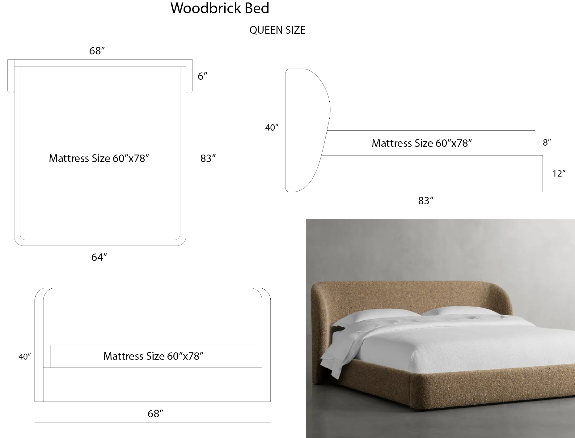 Woodbrick Bed