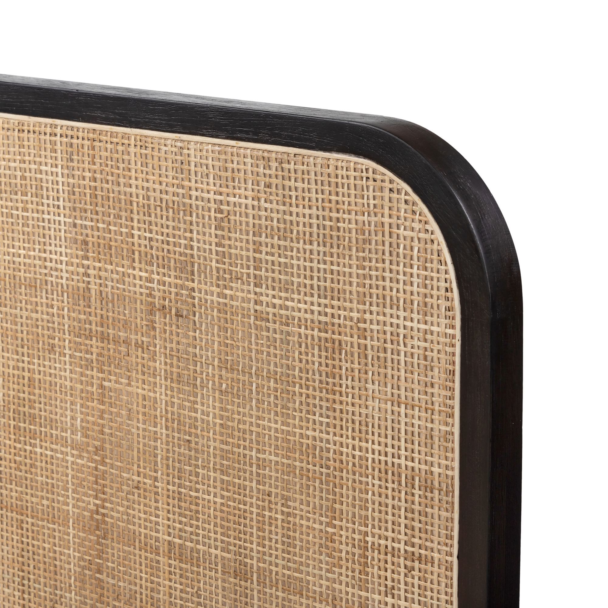 Sturdy wooden wings bed frame for modern decor