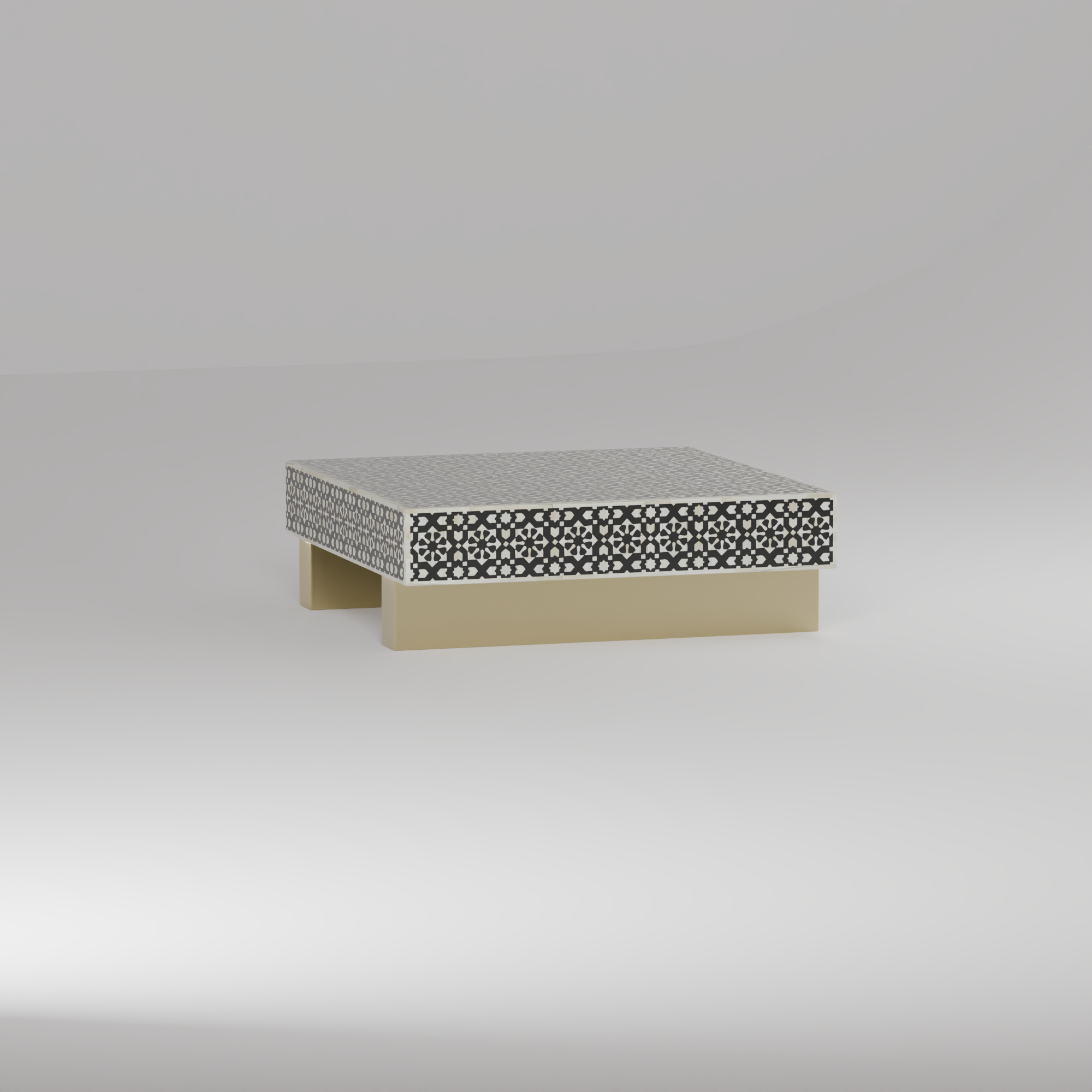 coffee table with golden base