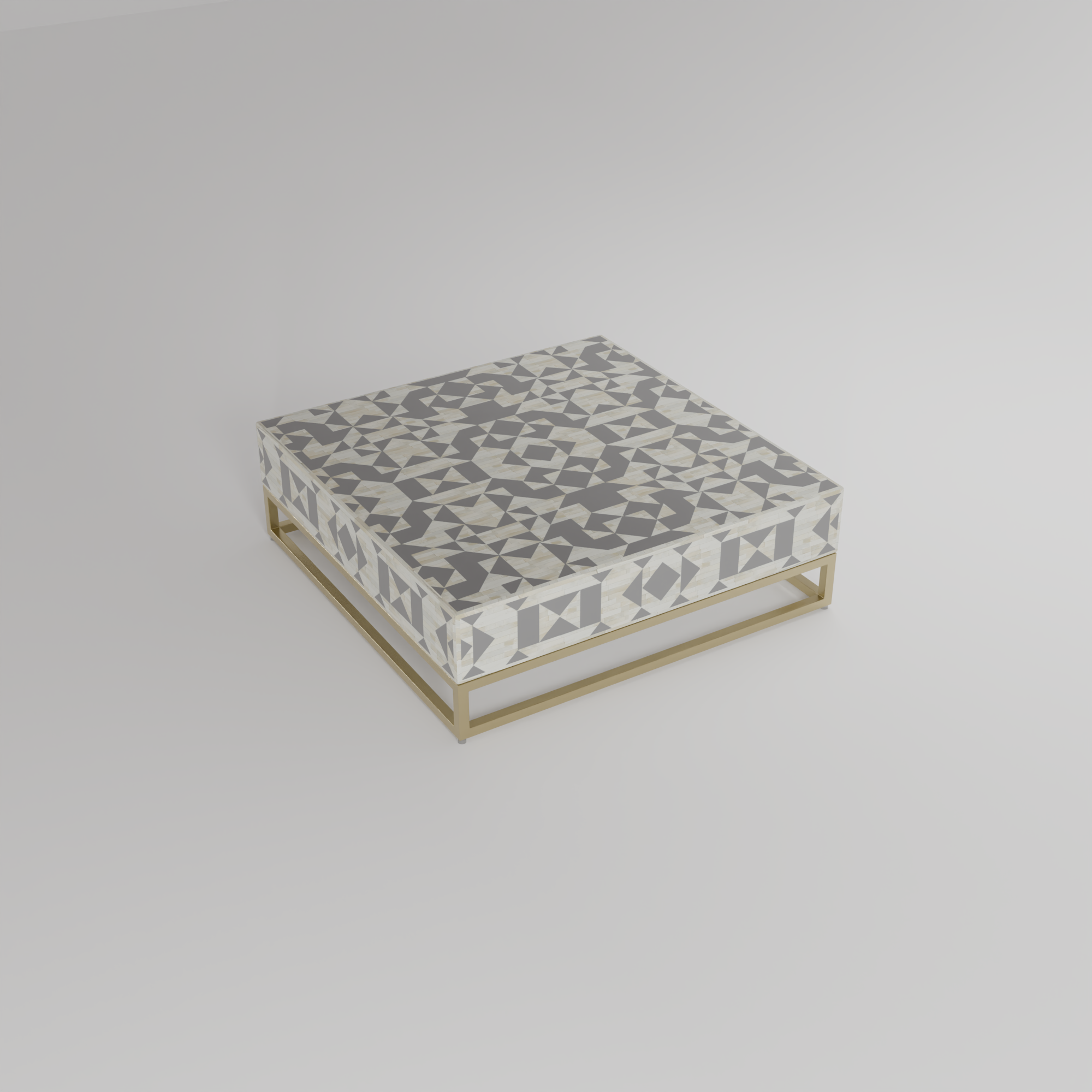 kingsley inlay square coffee table