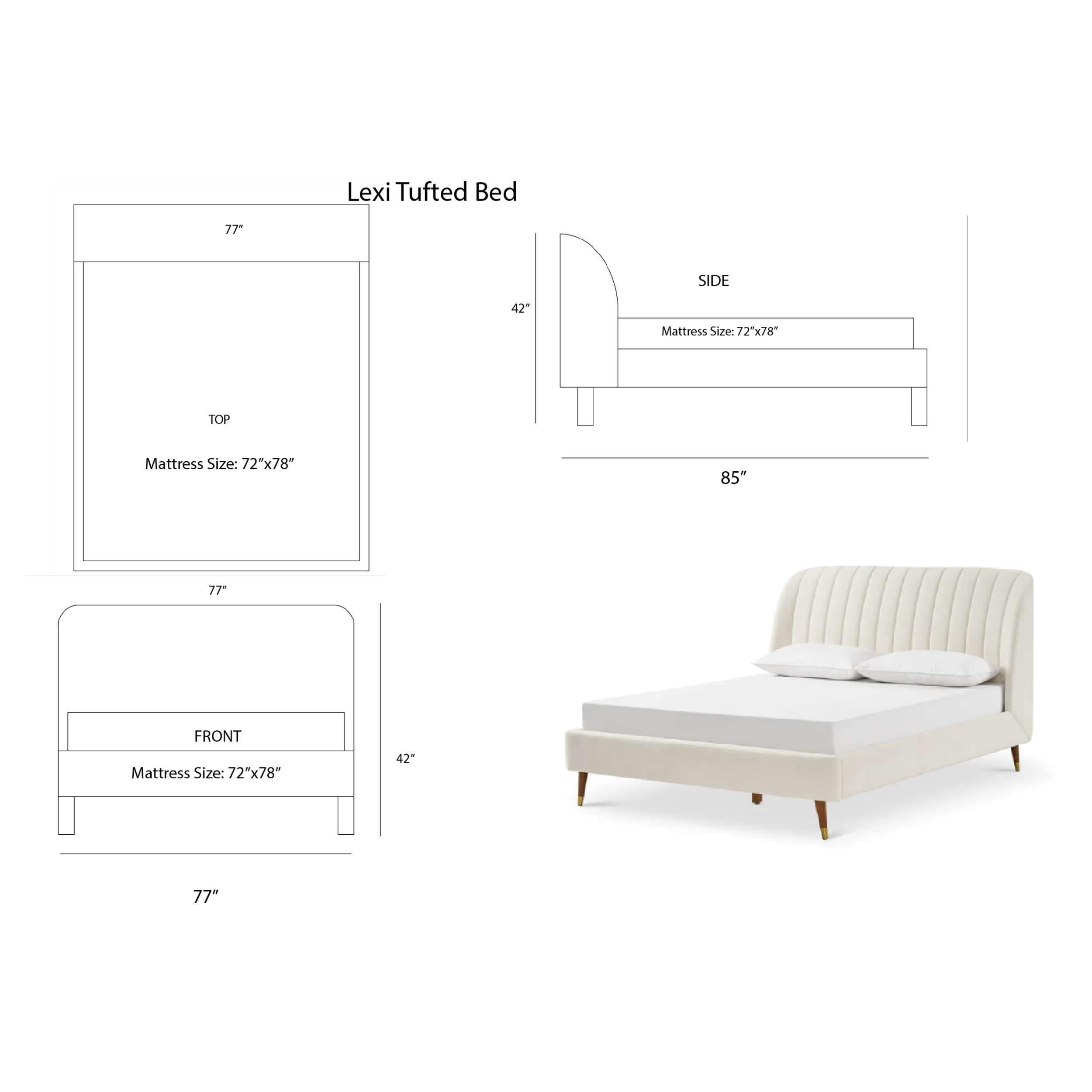 Lexi Tufted Bed