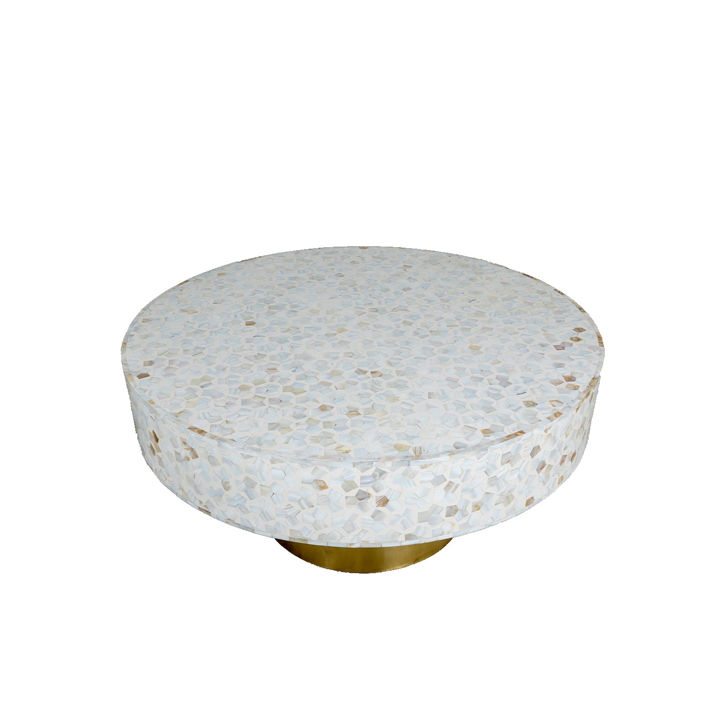 Targua Mother of Pearl Coffee Table - White