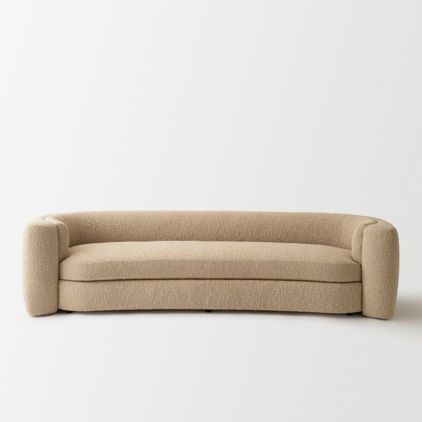 Luxury Bouclé Upholstered Sofa – Three-Seater Customisable Home Furniture