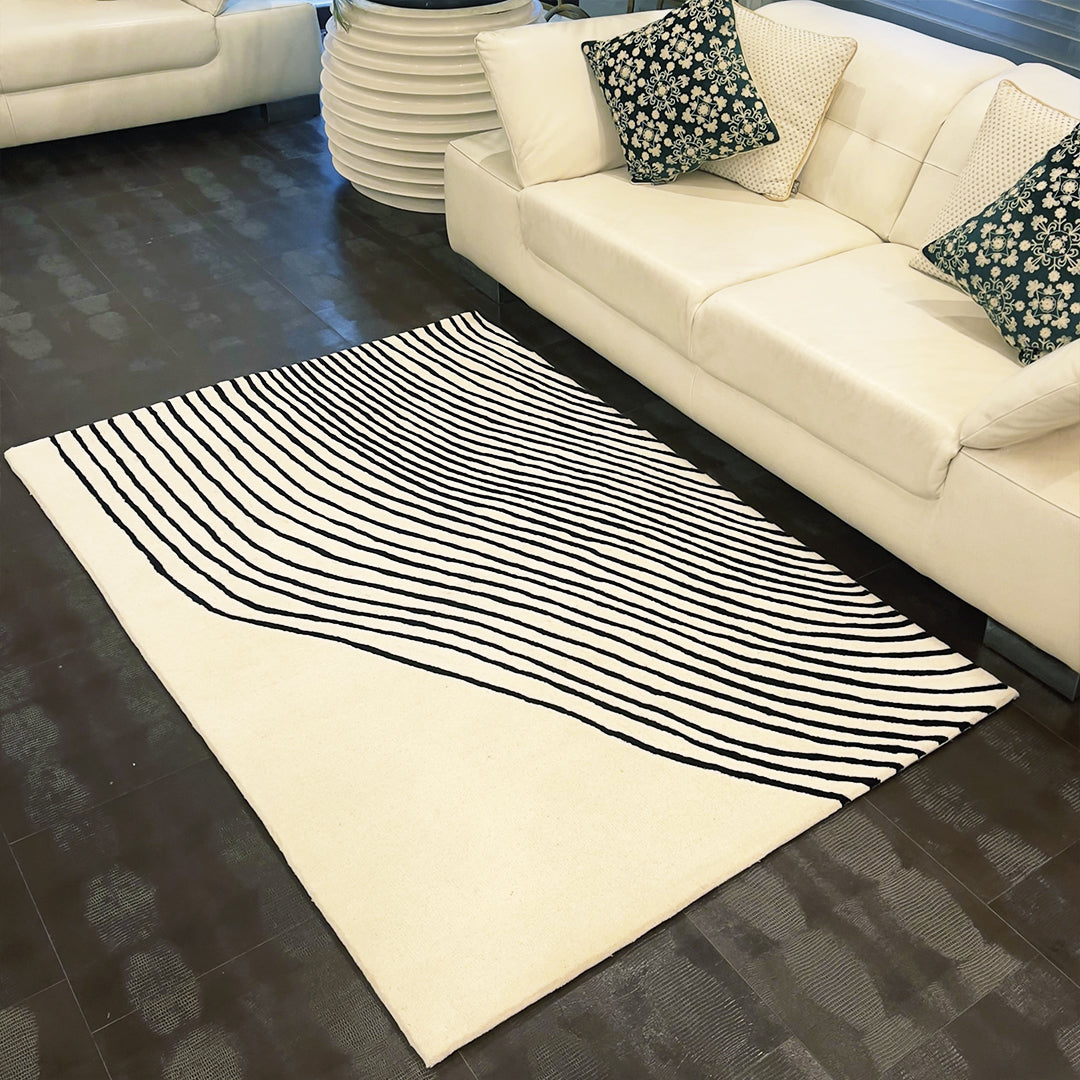 Handknit Ivory Dream Carpet