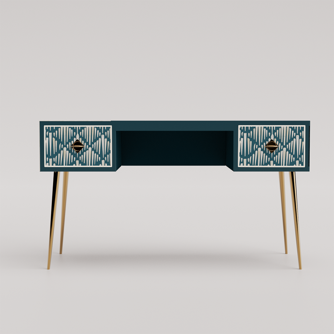 Morrisson Bone Inlay Study Desk	