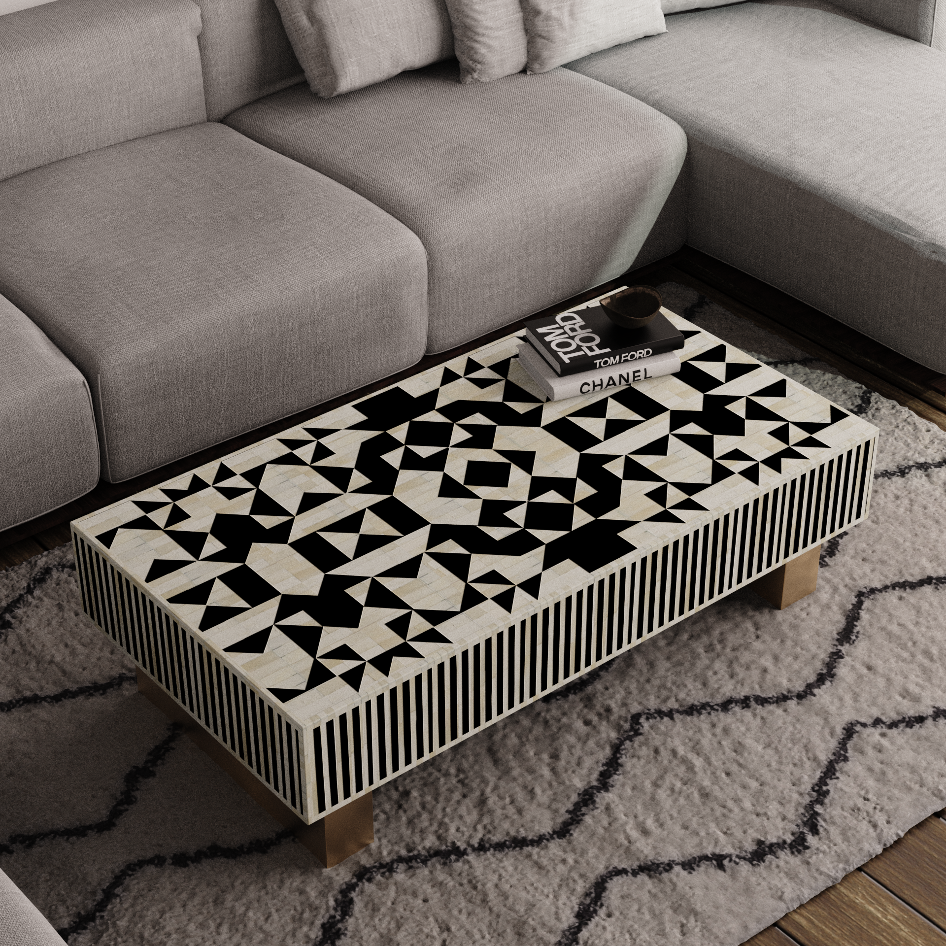 Luxom Rectangle Coffee Table - Kingsley