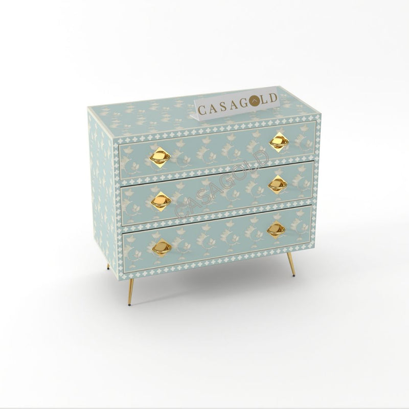 Inlay Chest of Drawers - Overlay Floral