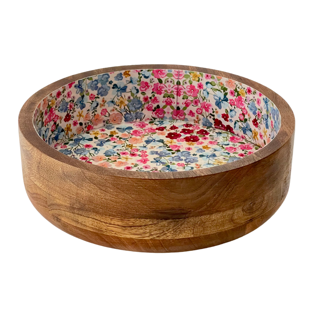 Wooden Serving Bowl - Fruity Pebbles