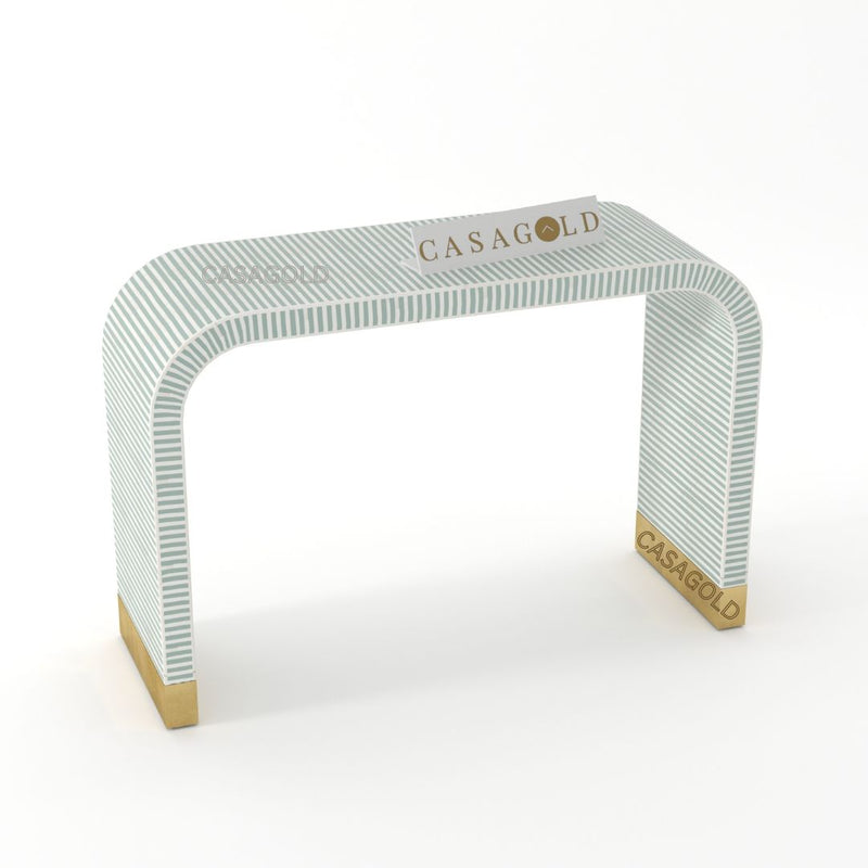 Inlay Waterfall Console Table