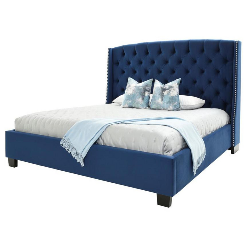 Colarado Velvet Upholstered Bed