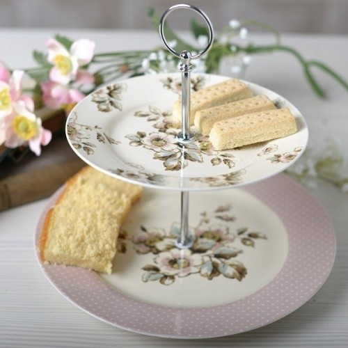 Durable Katie Alice 2-tier cake stand for events
