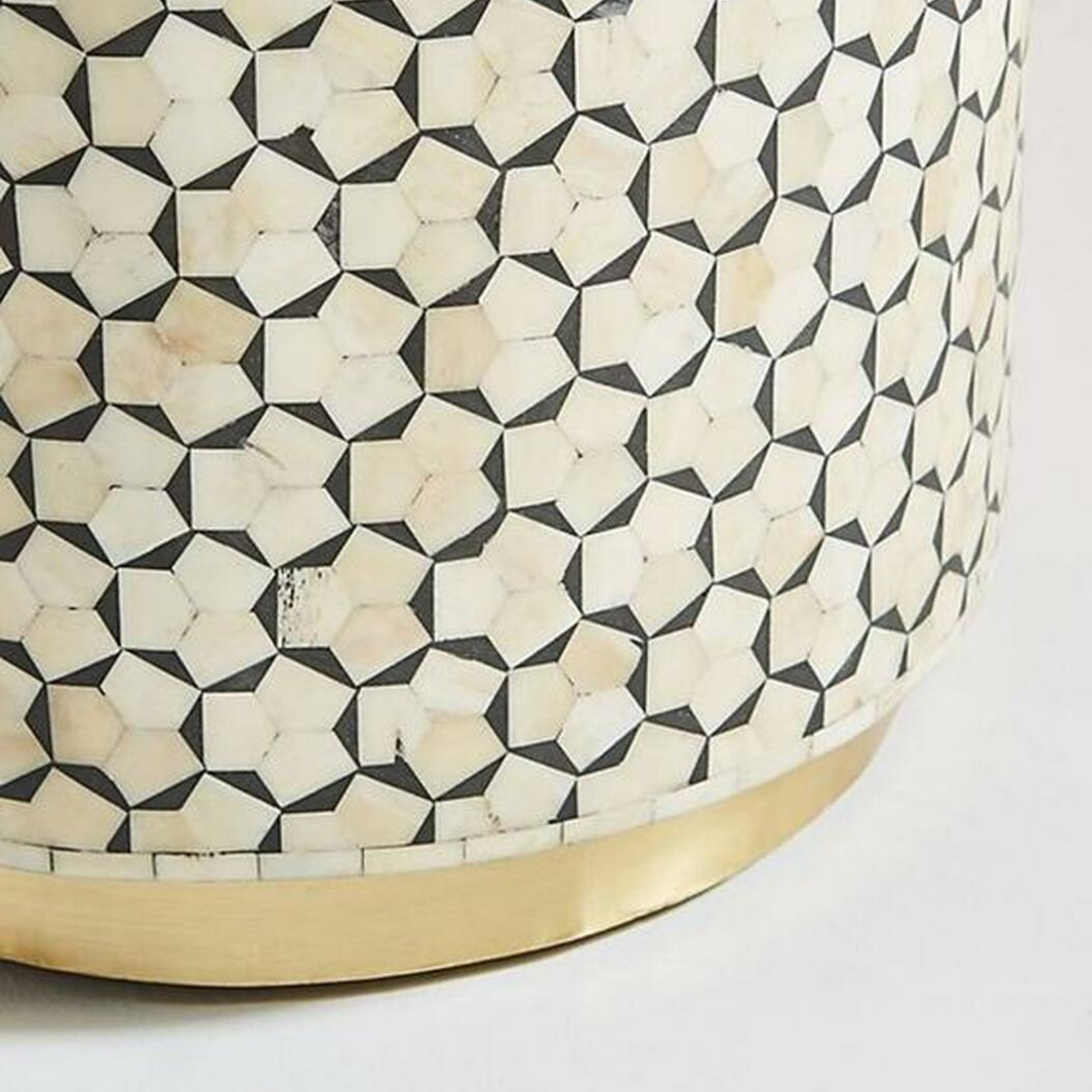 Drum Inlay Side Table - Targua