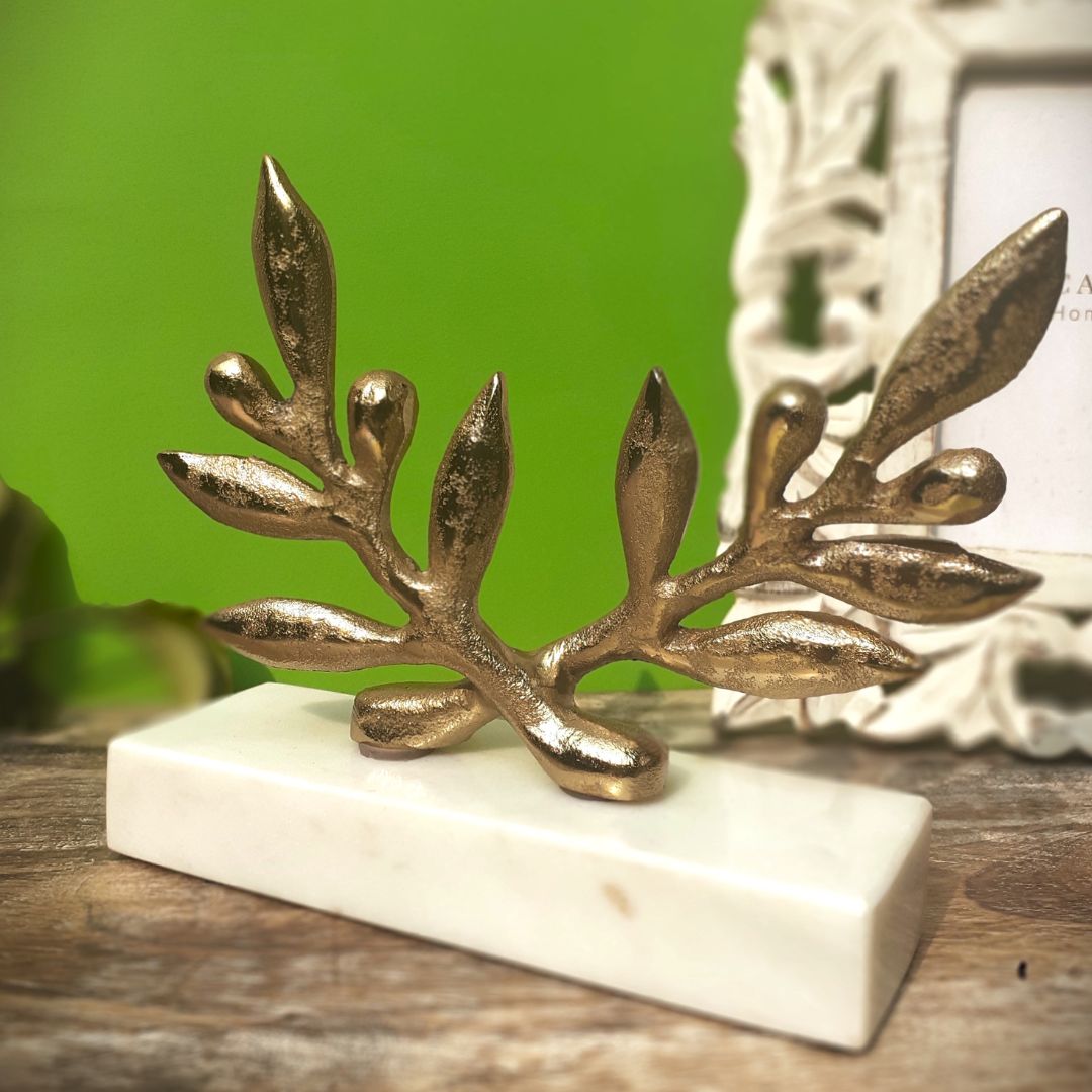 Morris Leaf Antique Metal Figurine