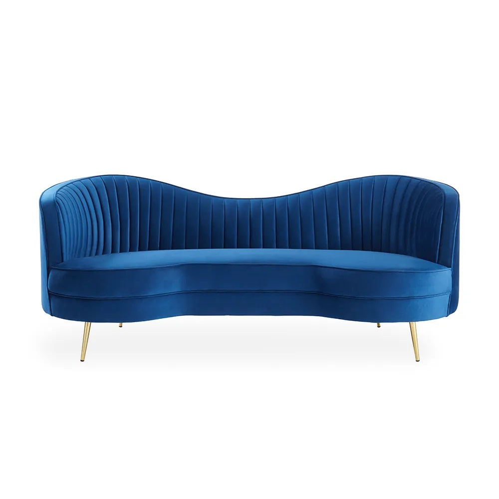 Vermont Upholstered Curved Sofa