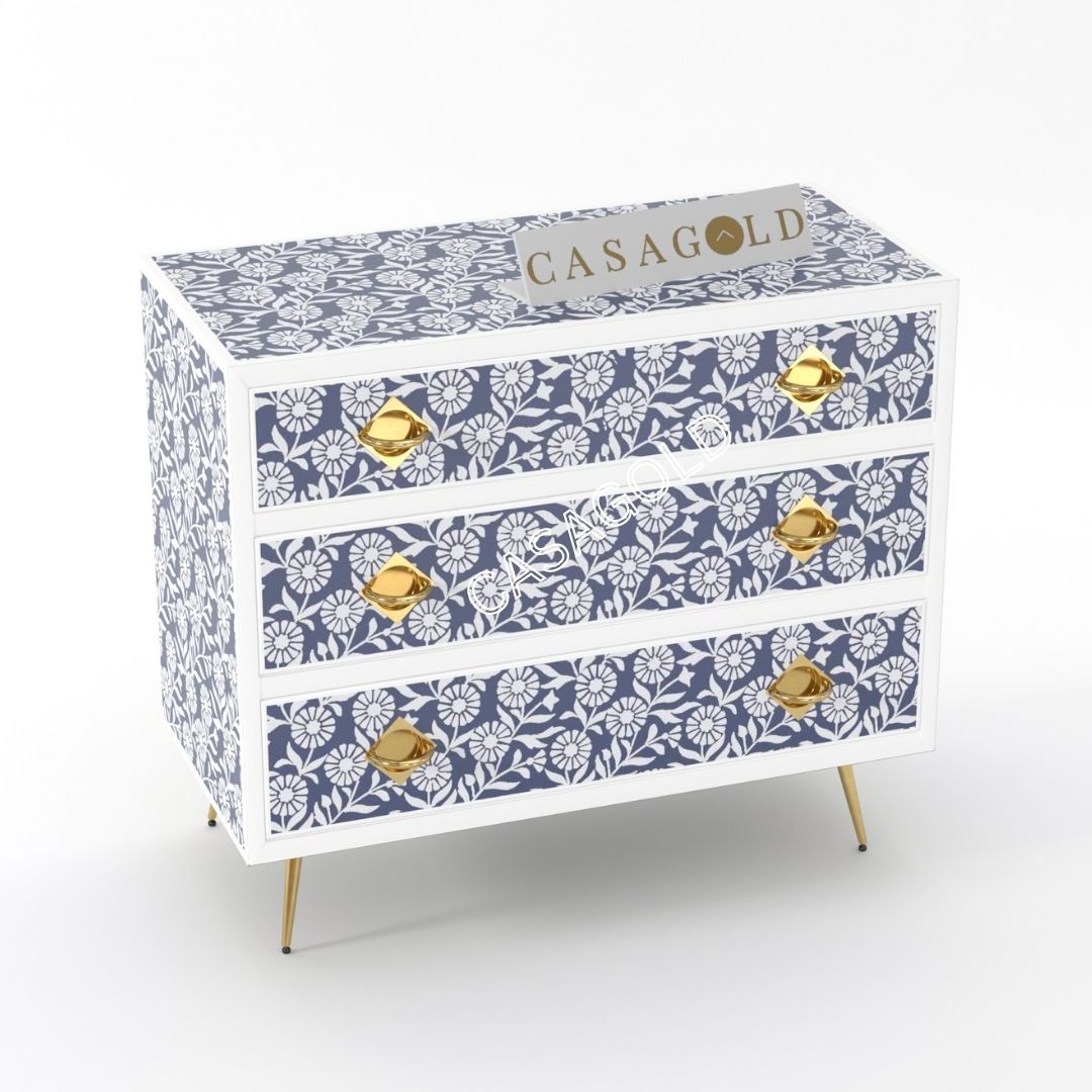 Inlay Chest of Drawers - Sunflower