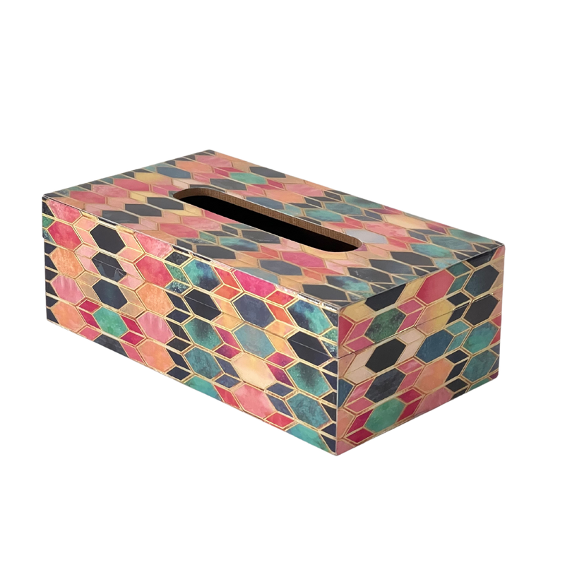 Bloom Multicolor Floral Tissue Box