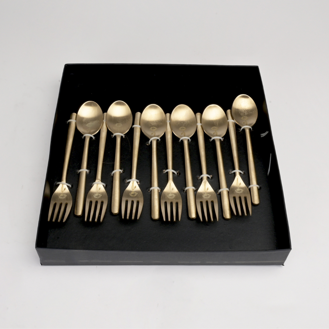 12 Pc Cutlery Tulip Set