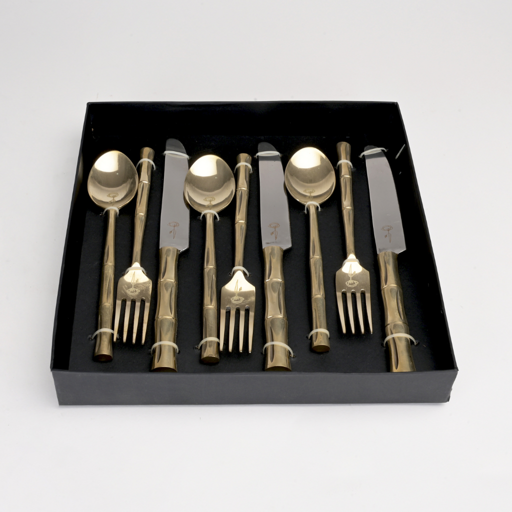 9 Pc Cutlery Set in Antique Finish
