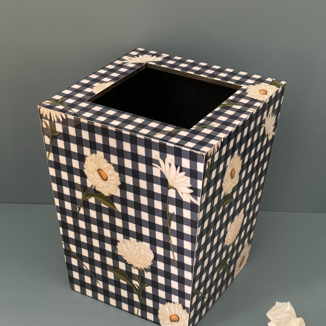 Flora Waste Bin & Tissue Box Set