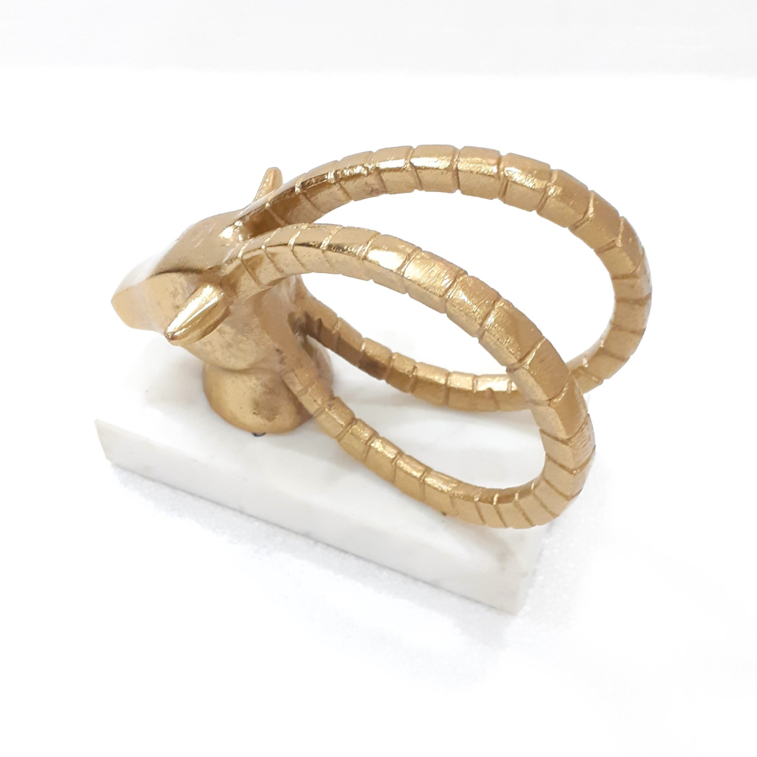 Antique Brass ibex Figurine for Home Decor	