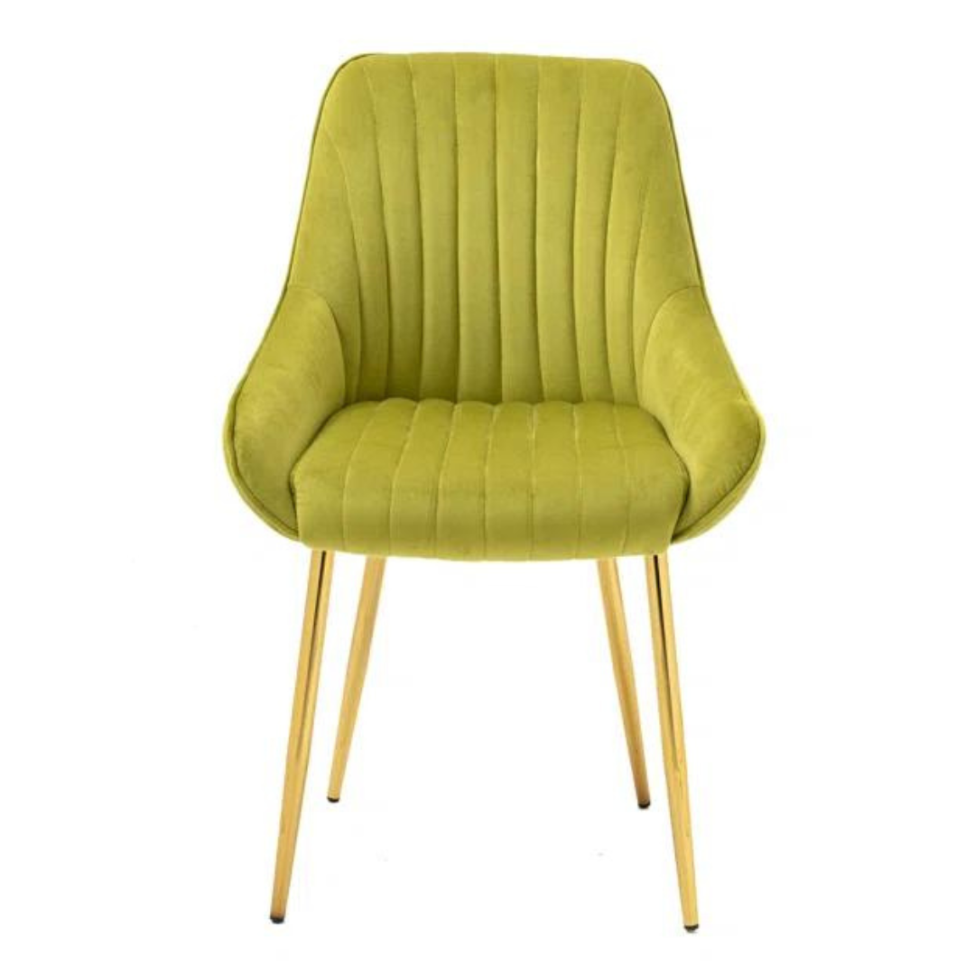 Glamorous Art Deco-inspired velvet lounge chair for luxury

