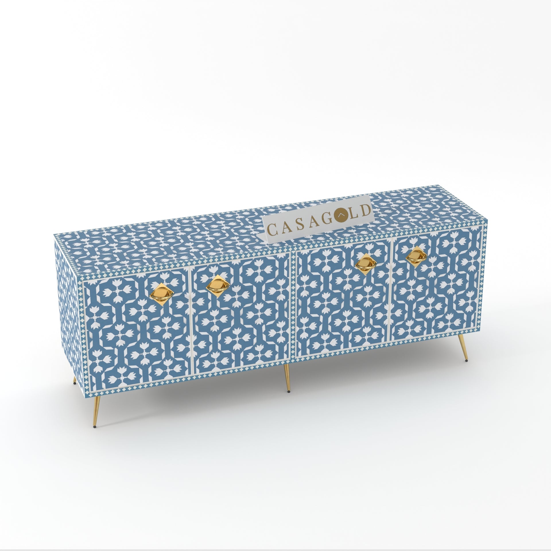 Blue Bone Inlay Media Unit	