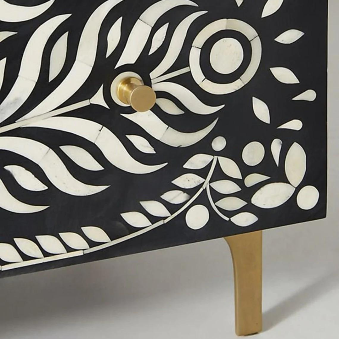 Bespoke Bone Inlay Storage Chest of drawer 