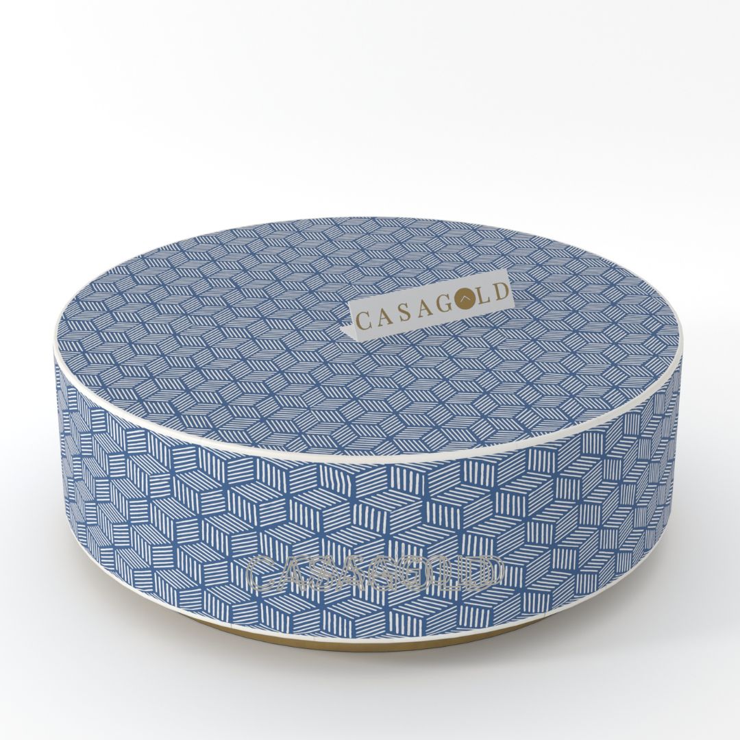 Bone Inlay Round Coffee Table - Luxe and Chic
